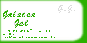 galatea gal business card